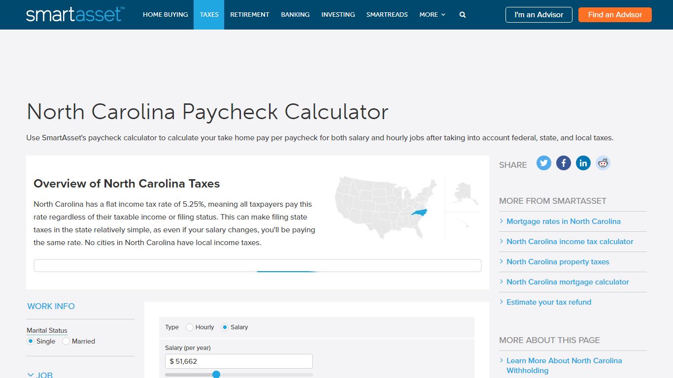 North Carolina Paycheck Calculator - SmartAsset